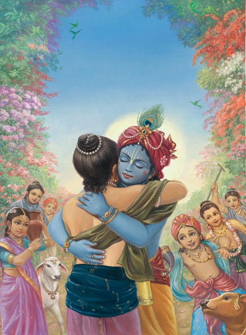 Krishna Welcomes Gopa Kumar