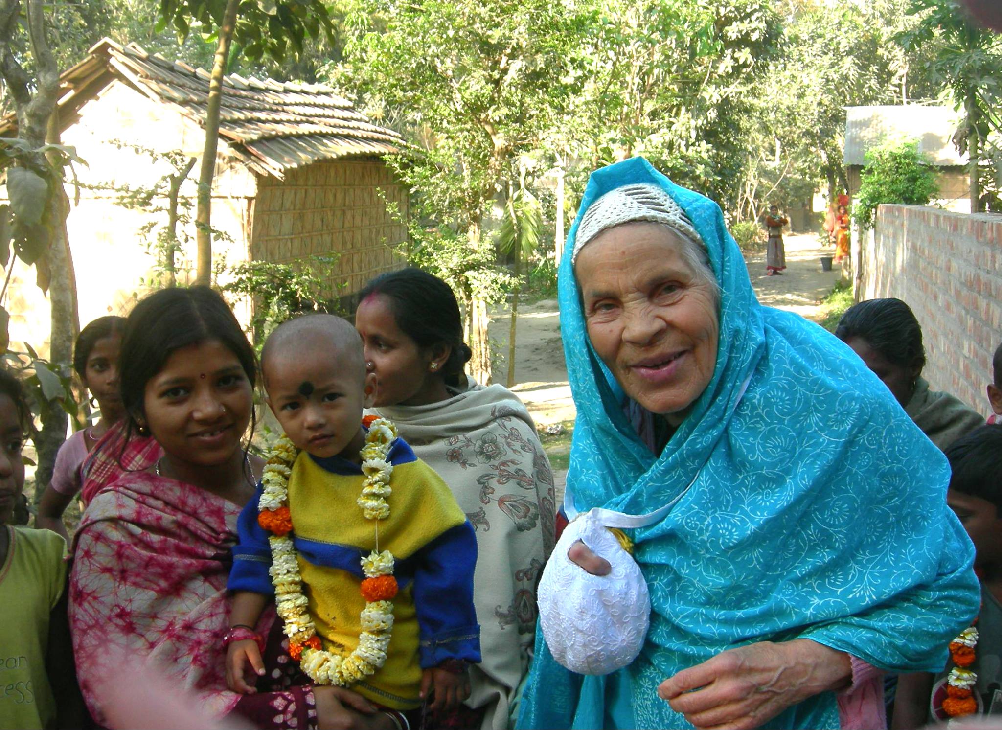 На фото: Монахиня Фёкла в Индии