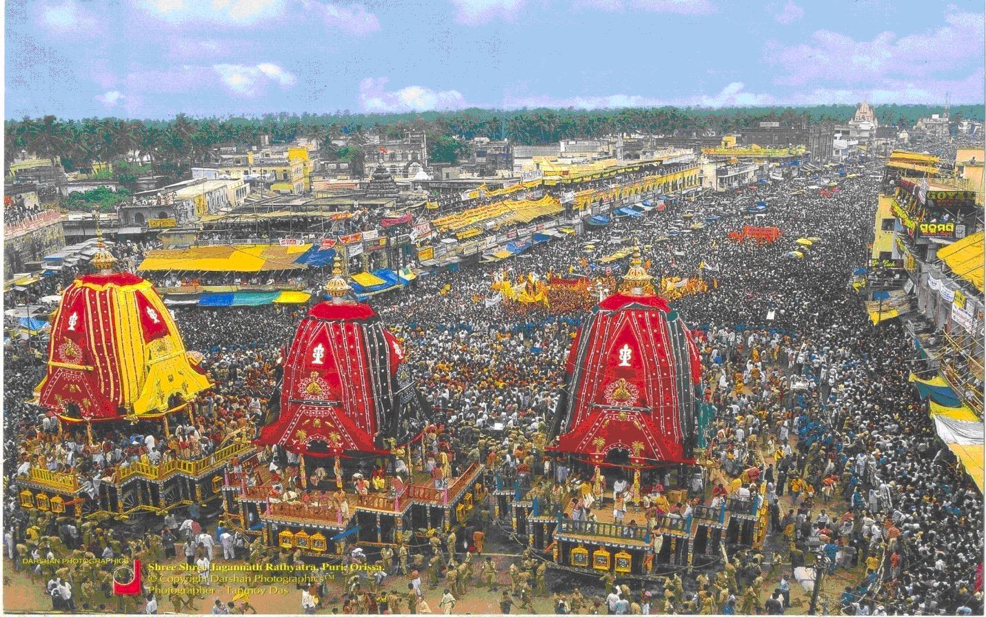 Фестиваль Ратха-ятра в Джаганнатха-Пури в 2012 году