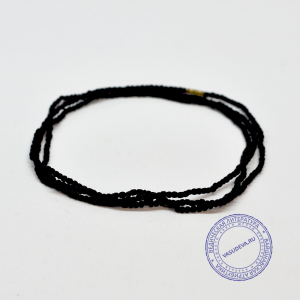 Кантхималы (бусы) из Туласи. 3 ряда. С Радха-кунды (эксклюзив). Средние. Темные.