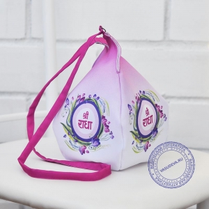 Мешочек для четок "Шри Радха", розовый