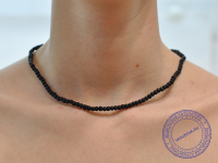 Кантхималы (бусы) из Туласи. 1 ряд. С Радха-кунды (эксклюзив). Средние. Темные.