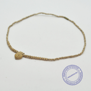 Кантхималы (бусы) из Туласи. 1 ряд. С кулономШри Радхе. С Радха-кунды (эксклюзив). Светлые.