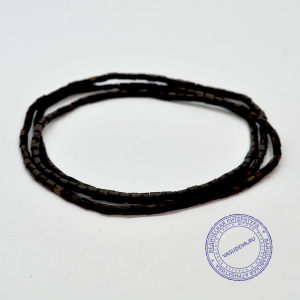 Кантхималы (бусы) из Туласи. 3 ряда. С Радха-кунды (эксклюзив). Бочонки. Темные.