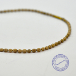 Кантхималы (бусы) из Туласи с Радха-кунды (крупные). 1 ряд. Шри Радхе (эксклюзив). Светлые.