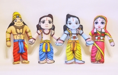 Мягкие игрушки "Сита, Рама, Лакшман, Хануман"