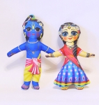 Мягкие игрушки "Радха и Кришна", 19 см