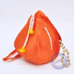 Мешочек для четок с замочком "Викаш", морковный